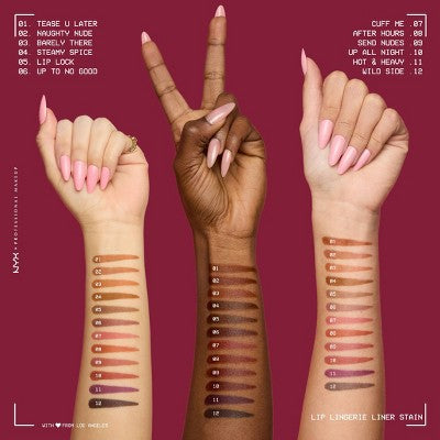 NYX Professional Makeup Lip Lingerie Lip Liner Stain 07 Cuff Me 0.03 fl oz. - Imperfect Box