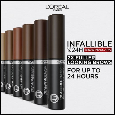L'Oreal Paris Infallible Brows 24H Volumizing Eyebrow Mascara 5 Brunette 0.13 fl oz - Imperfect Box