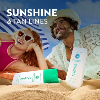 Native Mineral Sunscreen with Zinc Oxide Pear & Coconut Water SPF 30 7oz - Imperfect Container