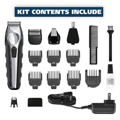 Wahl Lithium Ion All In One Cordless Rechargeable Electric Beard Trimmer, Shaver, Detailer, Nose Trimmer - Imperfect Box
