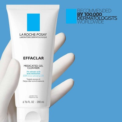 La Roche Posay Effaclar Acne Face Cleanser Medicated Gel 6.76 fl oz - New