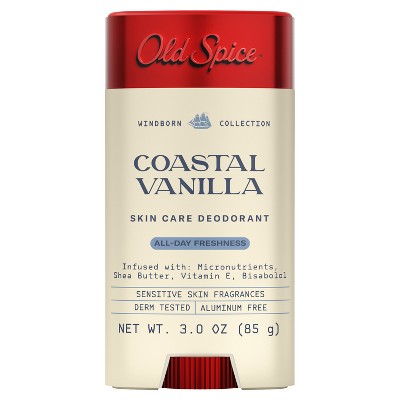 Old Spice Men All Day Freshness Windborn Collection Deodorant Coastal Vanilla 3oz - New