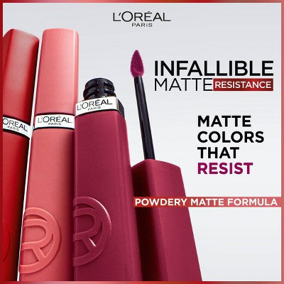 L'Oreal Paris Infallible Matte Resistance Liquid Matte Lipstick 655 Proposal 0.16 fl oz - New