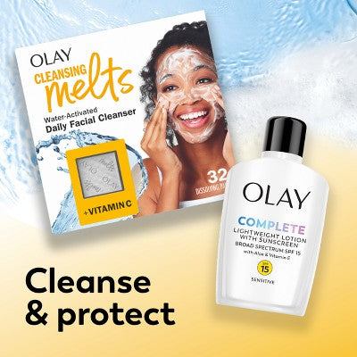 Olay Complete Face Lotion Moisturizer with Sunscreen Sensitive Skin SPF 15 6 fl oz - Imperfect Box