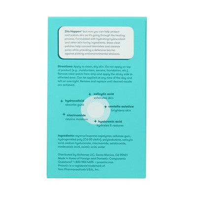 Proactiv Zits Happens Invisible Hydrocolloid Patches 30ct - New
