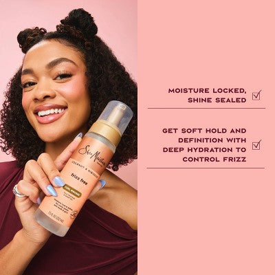 SheaMoisture Coconut and Hibiscus Frizz-Free Curl Mousse 7.5 fl oz - Imperfect Container