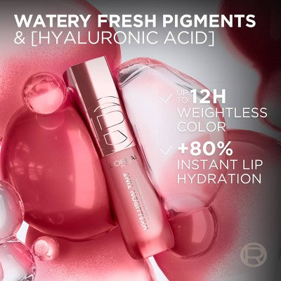 L'Oreal Paris Paradise Hyaluron Tint Lip Stain Serum 680 Nude Espresso 0.16 fl oz - Imperfect Container