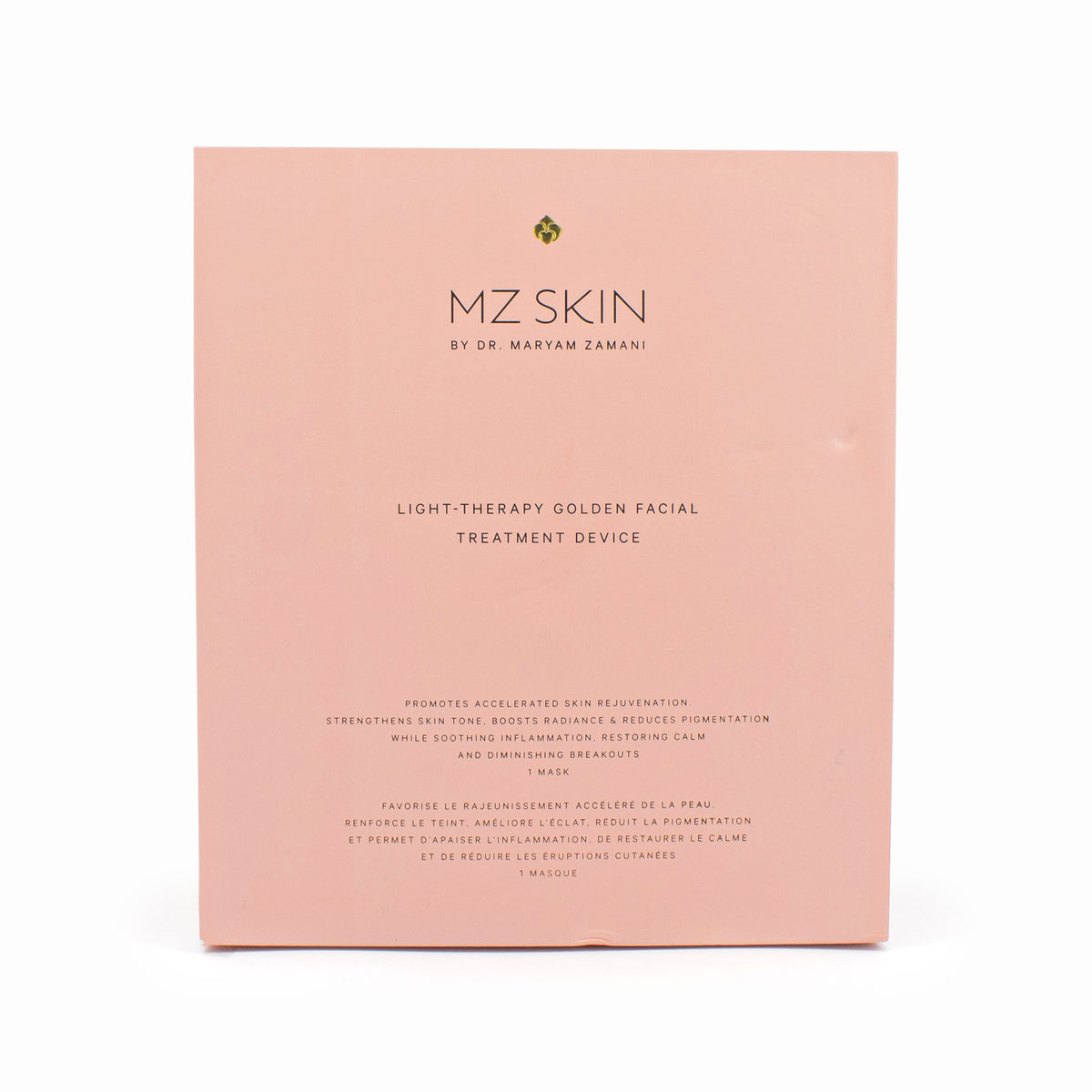 MZ SKIN Light-Therapy Golden Facial Treatment Device - Imperfect Box