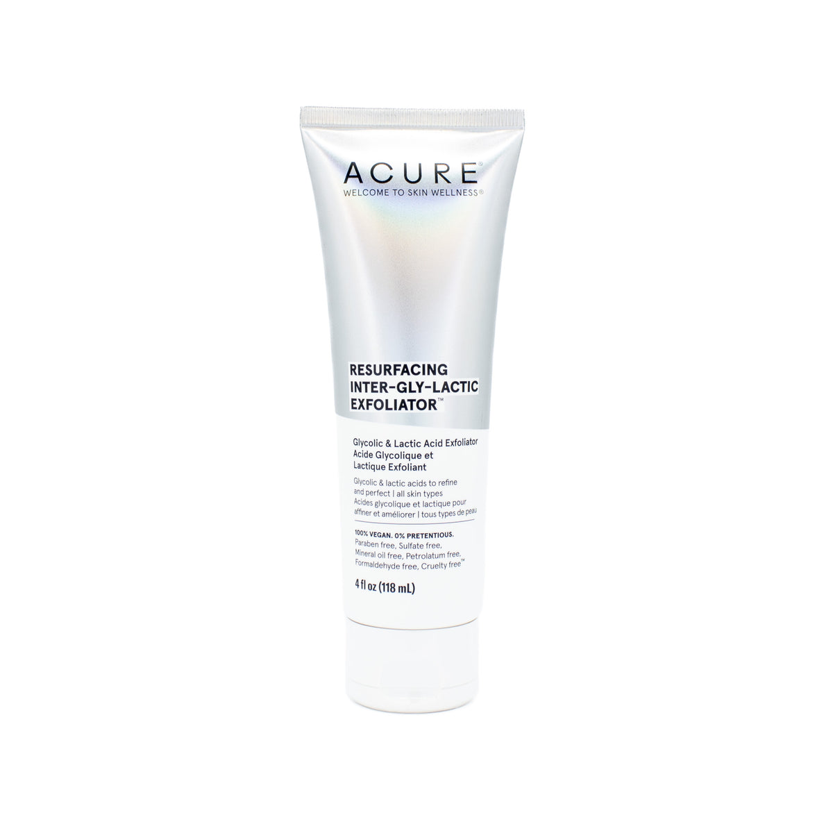 Acure Resurfacing Inter-Gly-Lactic Exfoliator 4oz - New