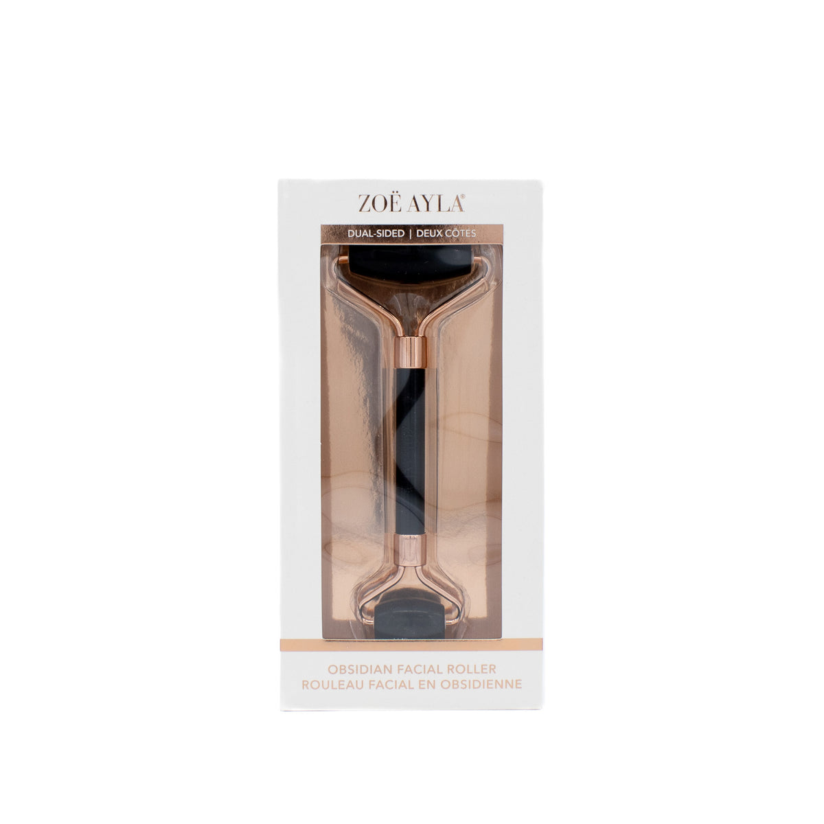 Zoe Ayla Obsidian Facial Roller in Black - New